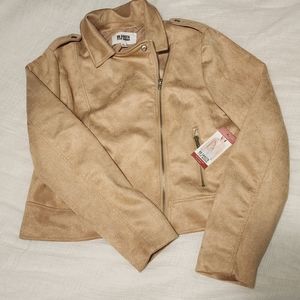 BB Dakota Steve Madden Faux Suede Moto Jacket